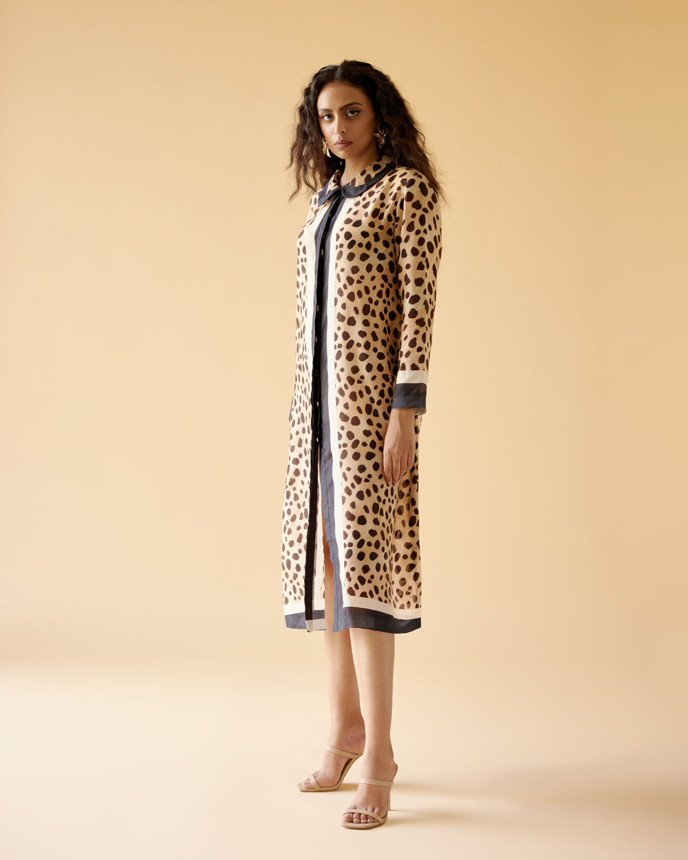 Cheetah Print Straight Dress