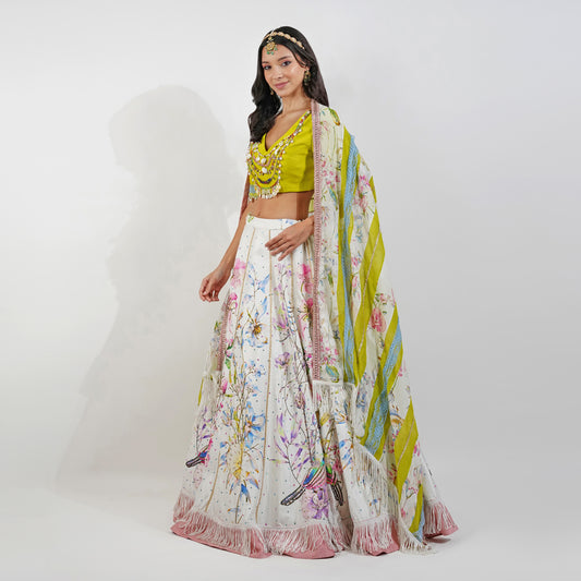 Summer Floral Lehenga Set