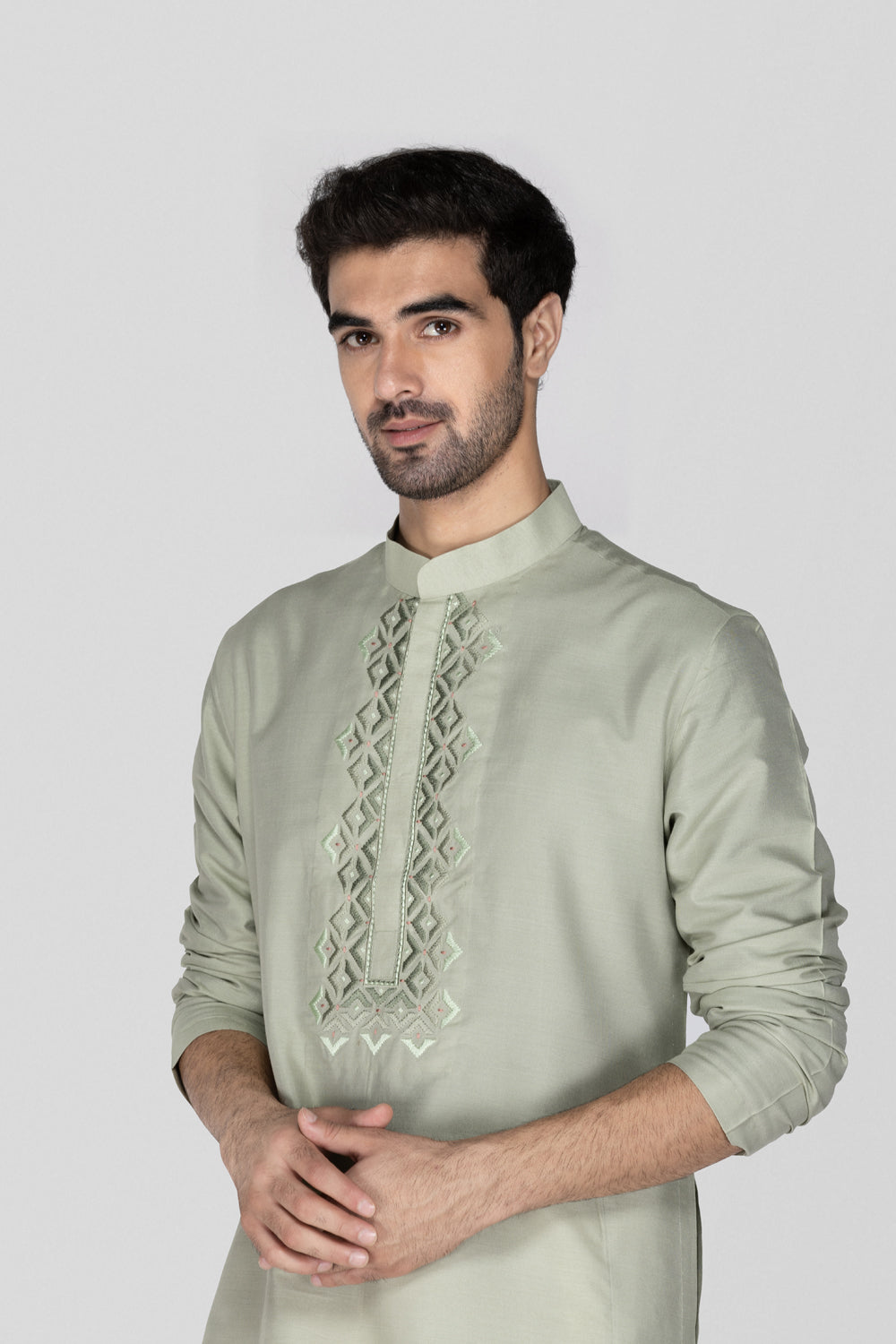 Olive Green Kurta Set