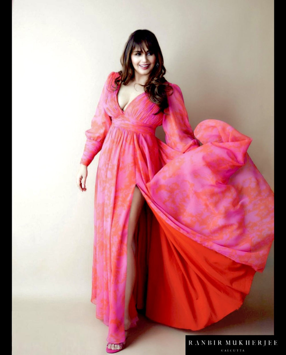 Red & Pink Suzani Dress