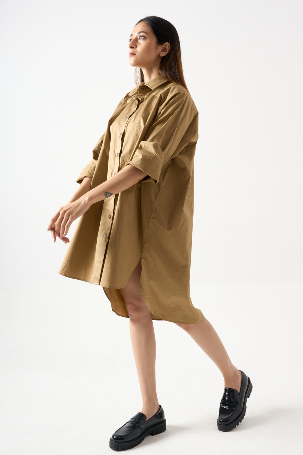 Collared Shirt Dress