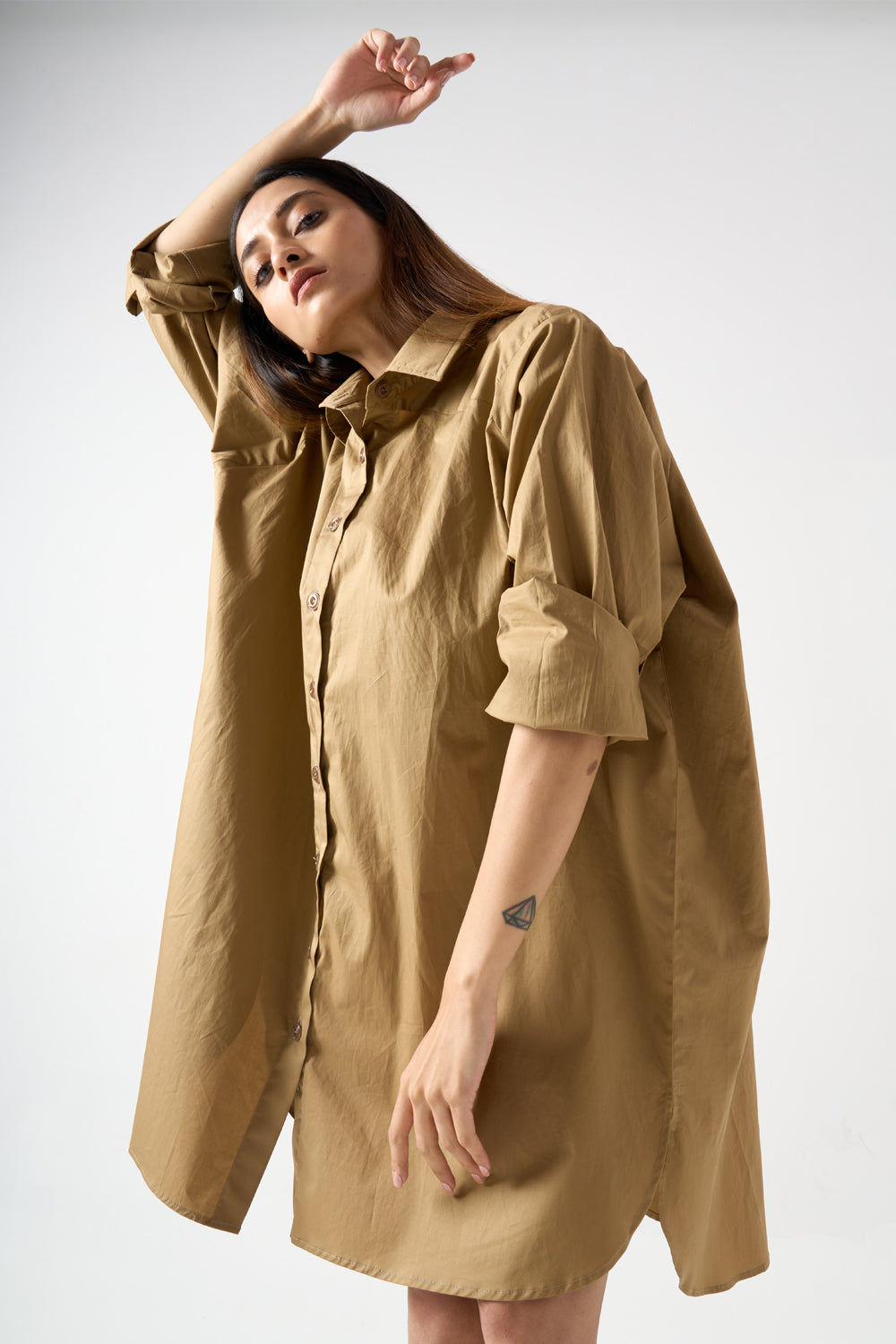 Collared Shirt Dress