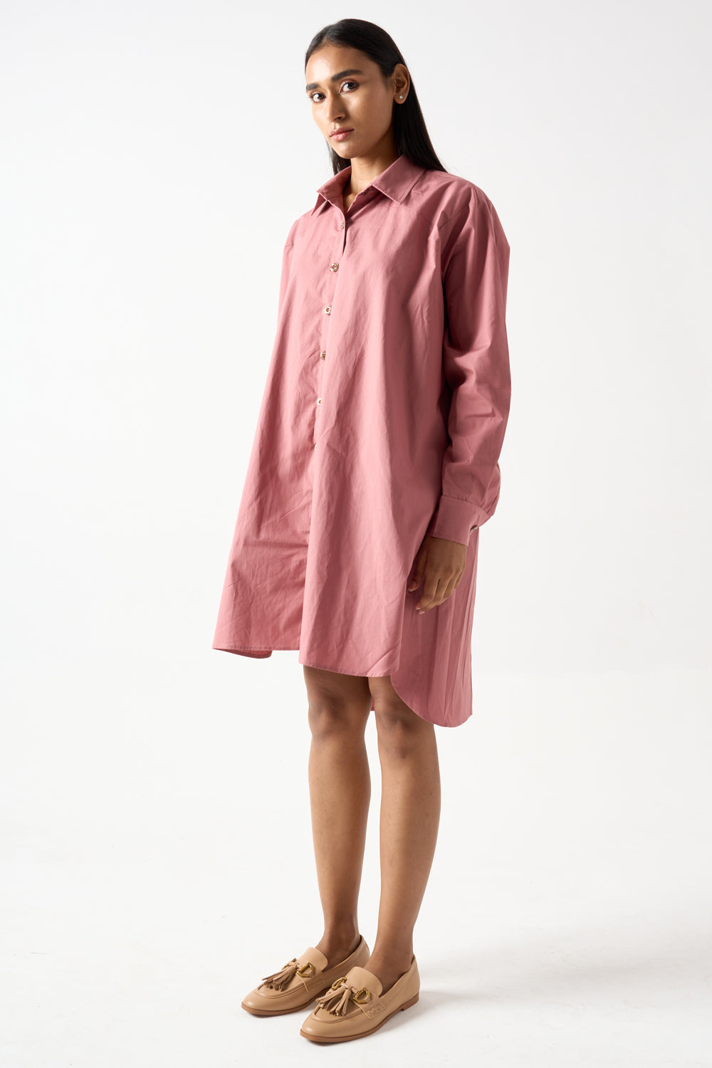 Collared Shirt Dress