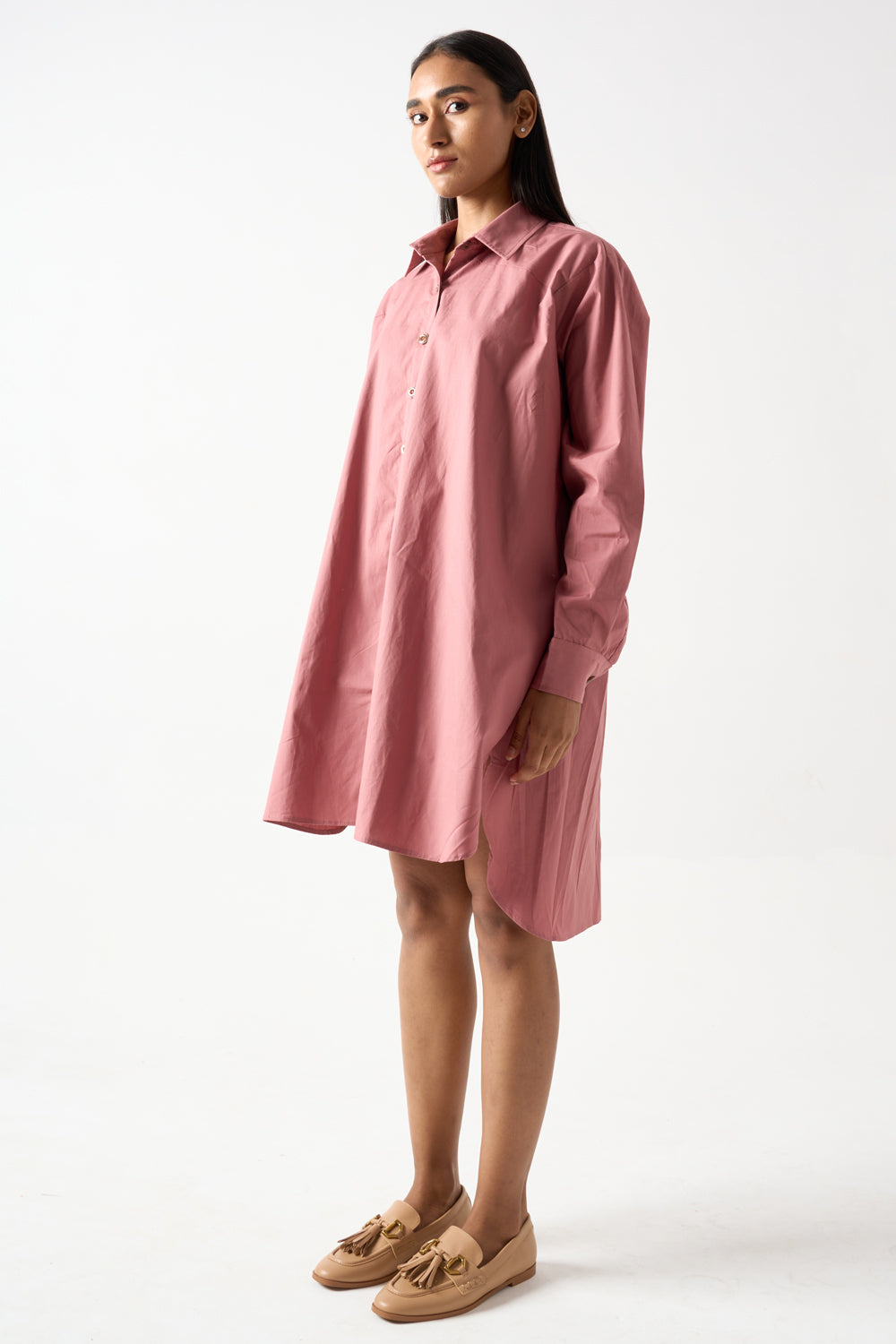 Collared Shirt Dress