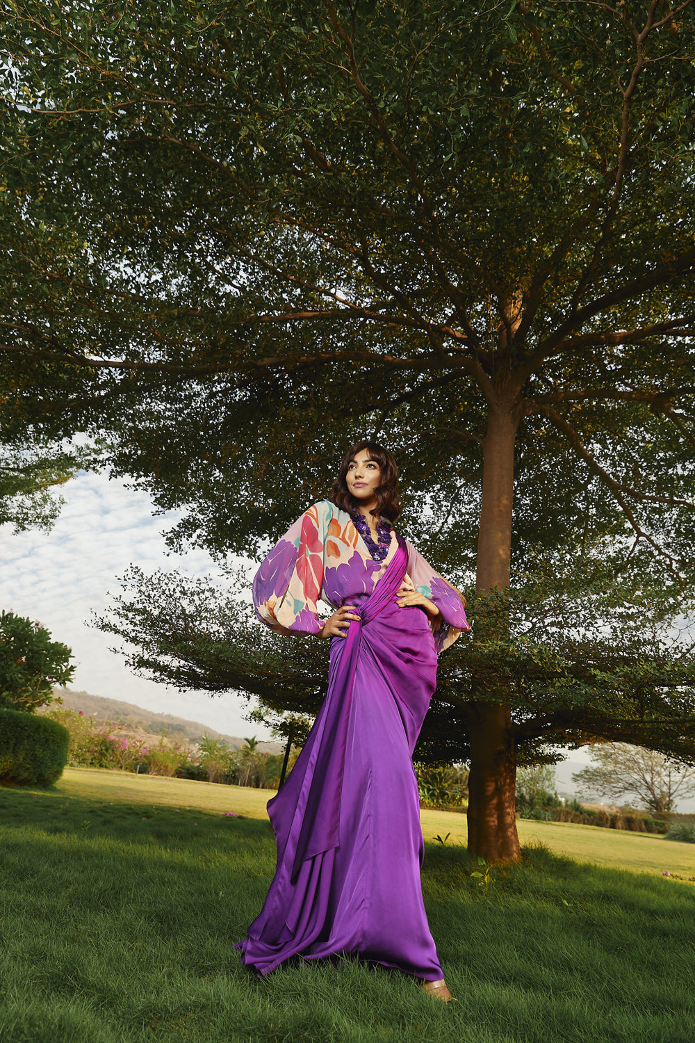 Iris Drape Saree