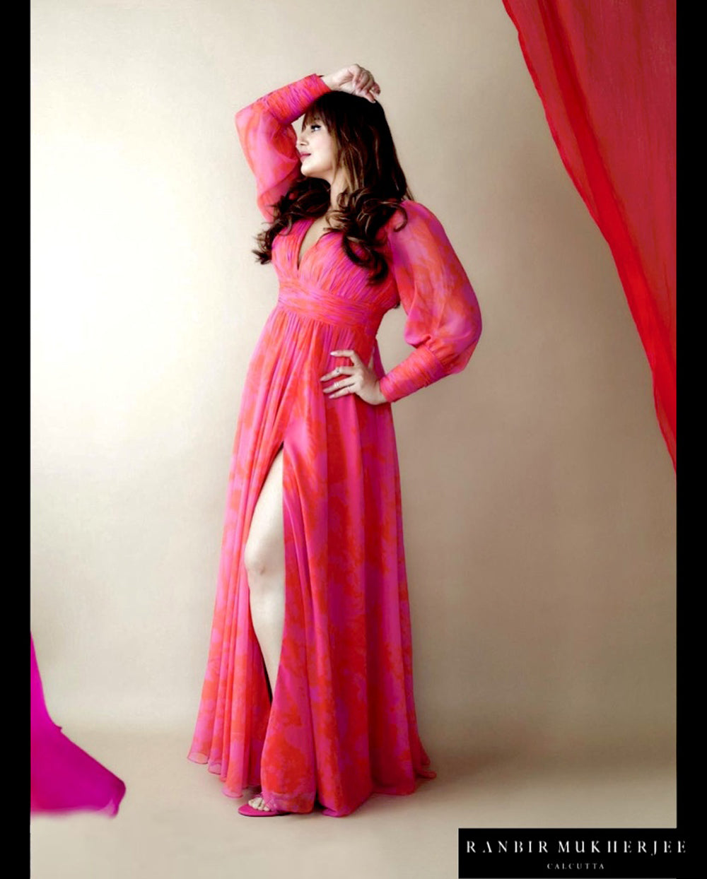 Red & Pink Suzani Dress