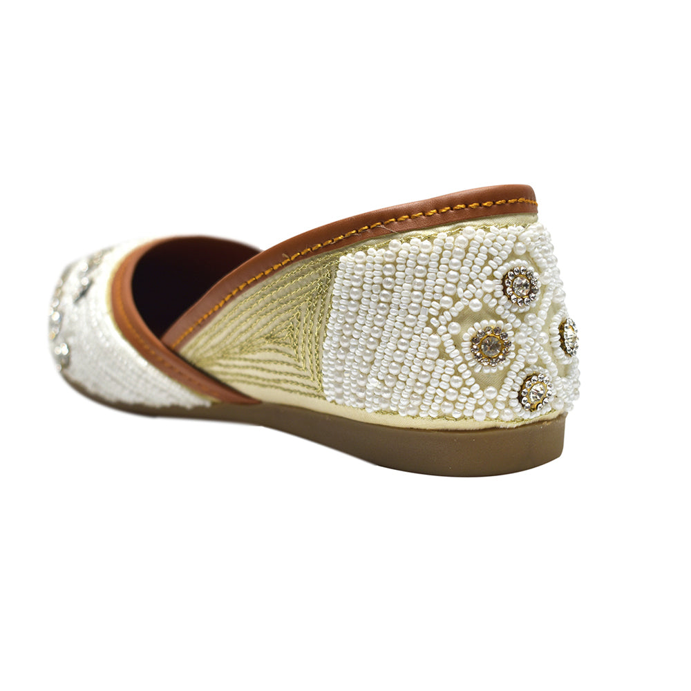 Cassia Geometric Embroidered Jutti