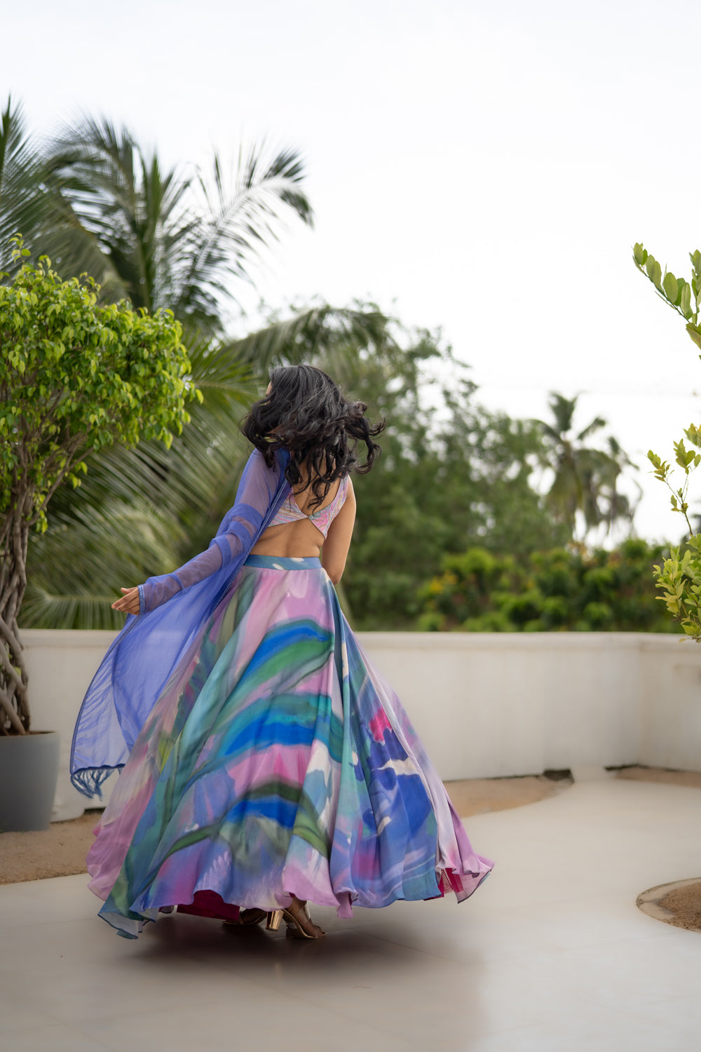 Palms In Nusa Penida Lehenga