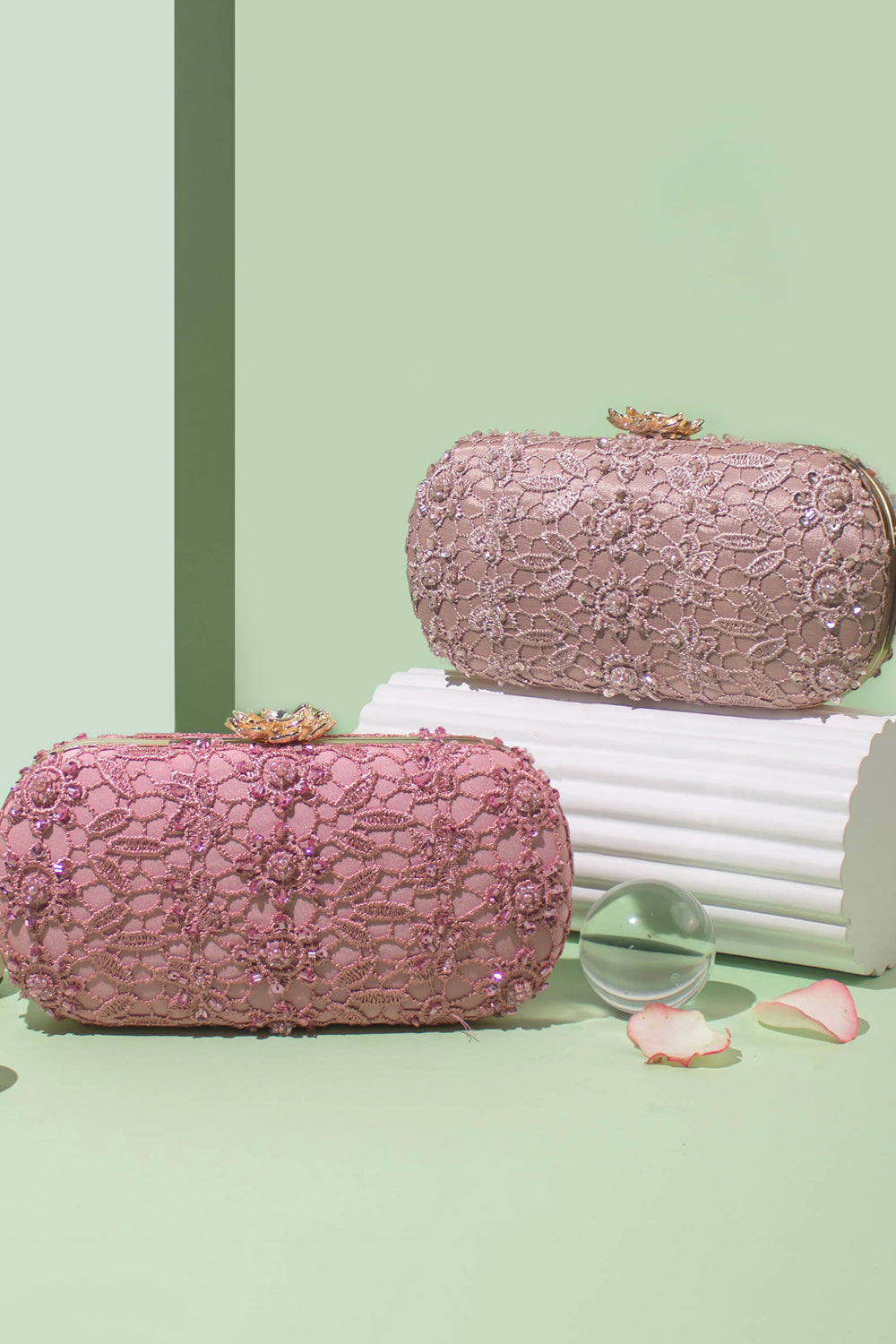 Cordon Capsule Clutch Pink