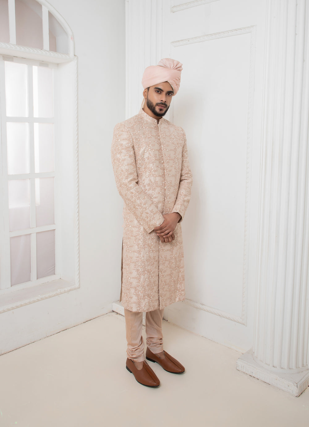 Rose Hand Embroidered Sherwani