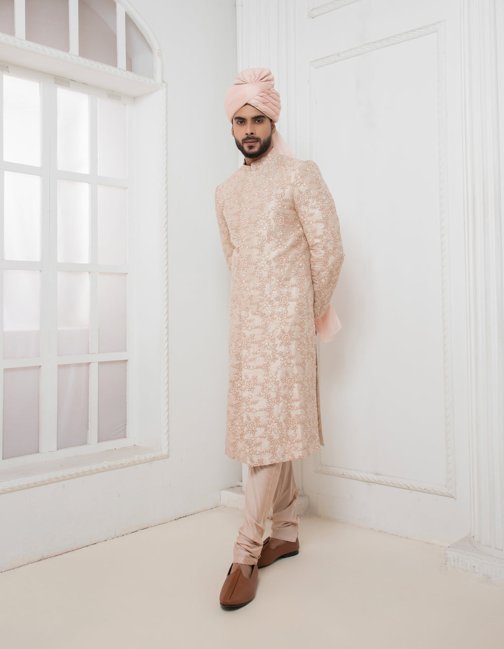 Rose Hand Embroidered Sherwani