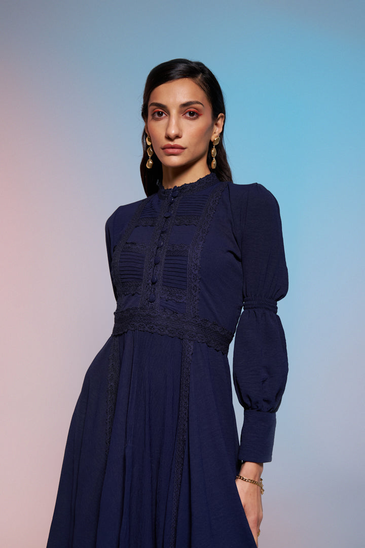 Phoebe Dress With Voluminous Sleeves