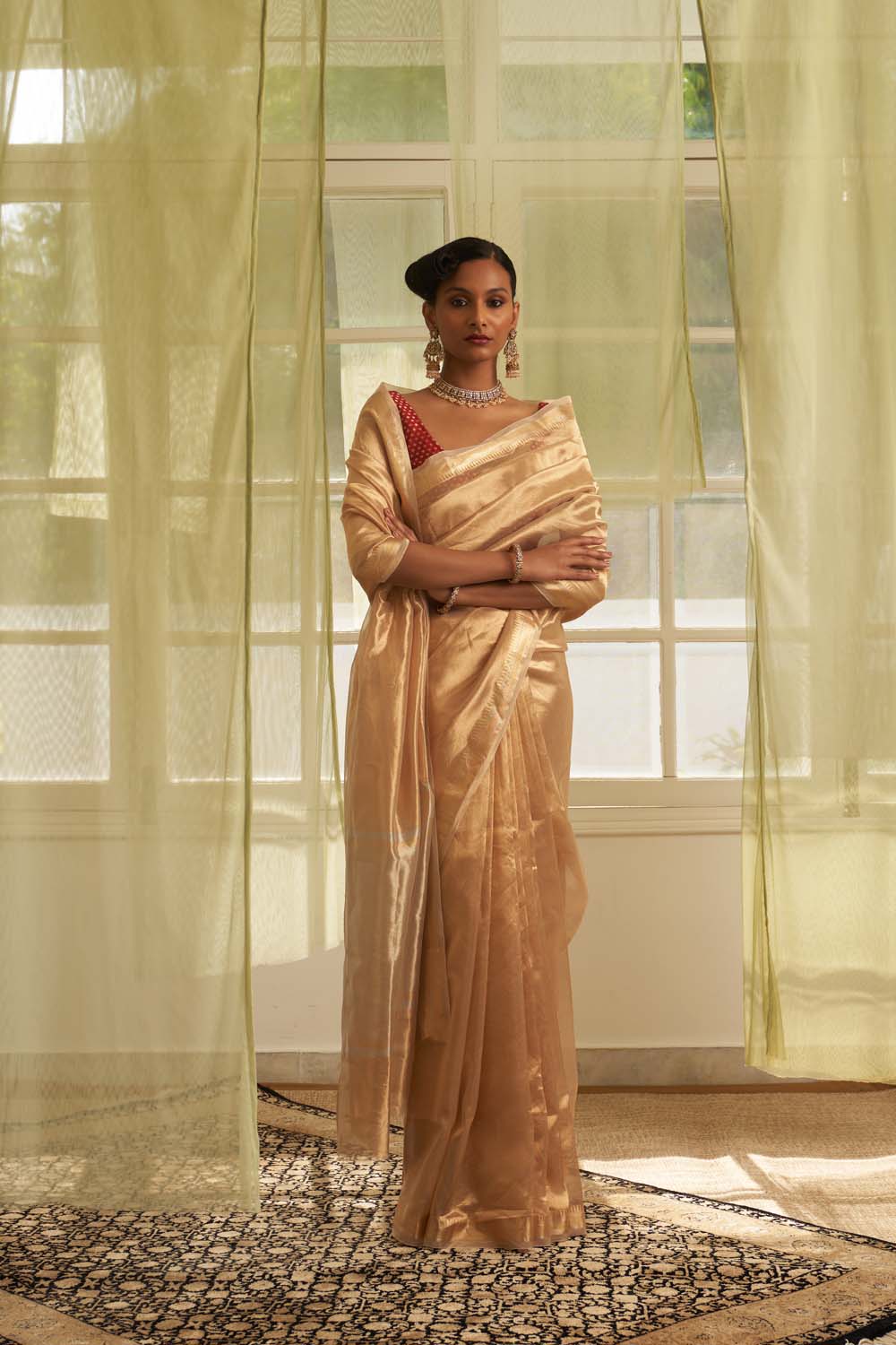 Traditional border saree