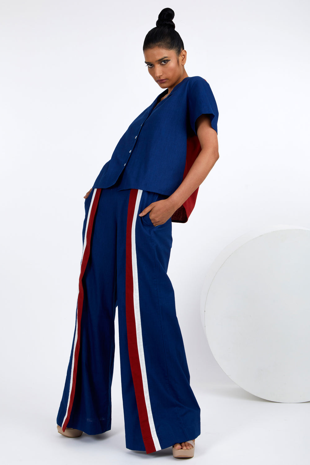 Boxy Shirt With Racer Pants