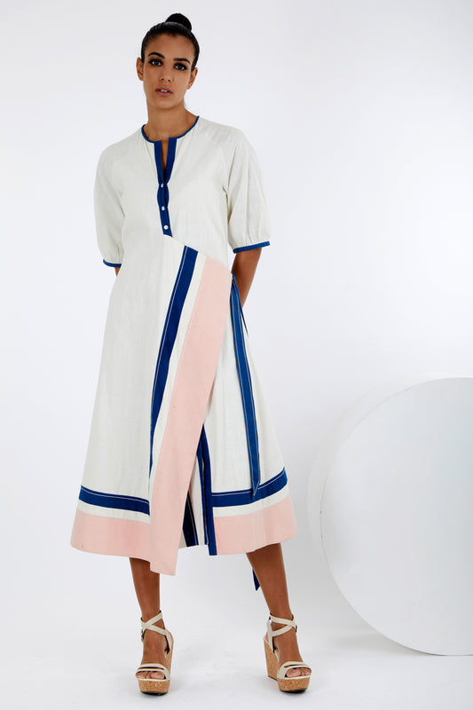 Apron Dress With Tie-Up
