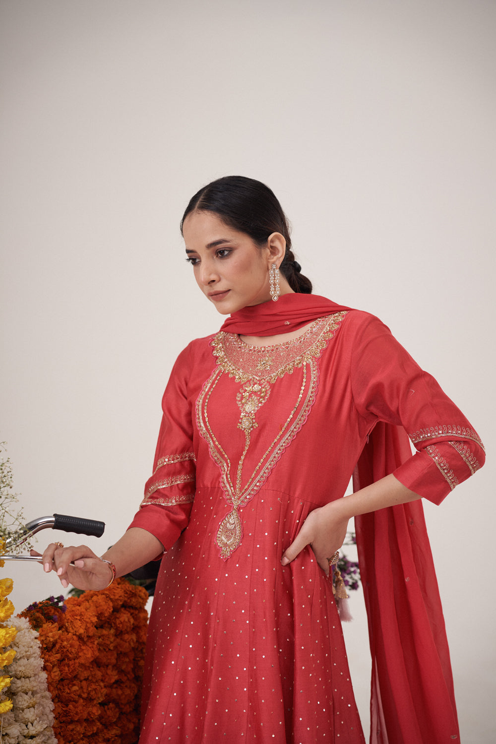 Zardosi Work Anarkali Set