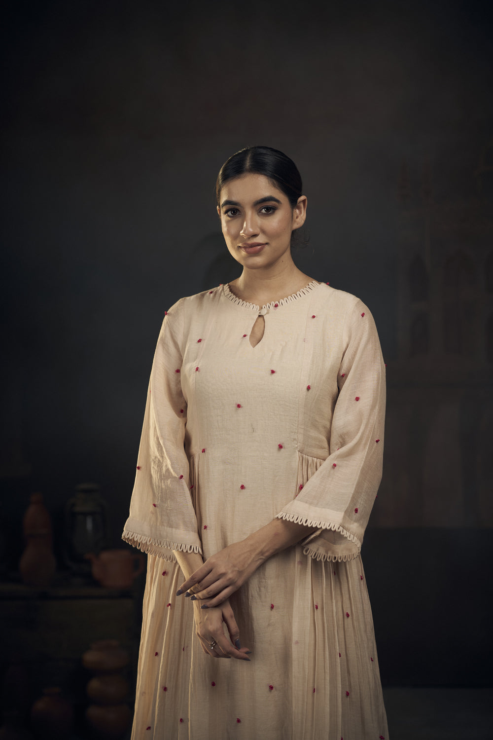 Chanderi Kurta Set