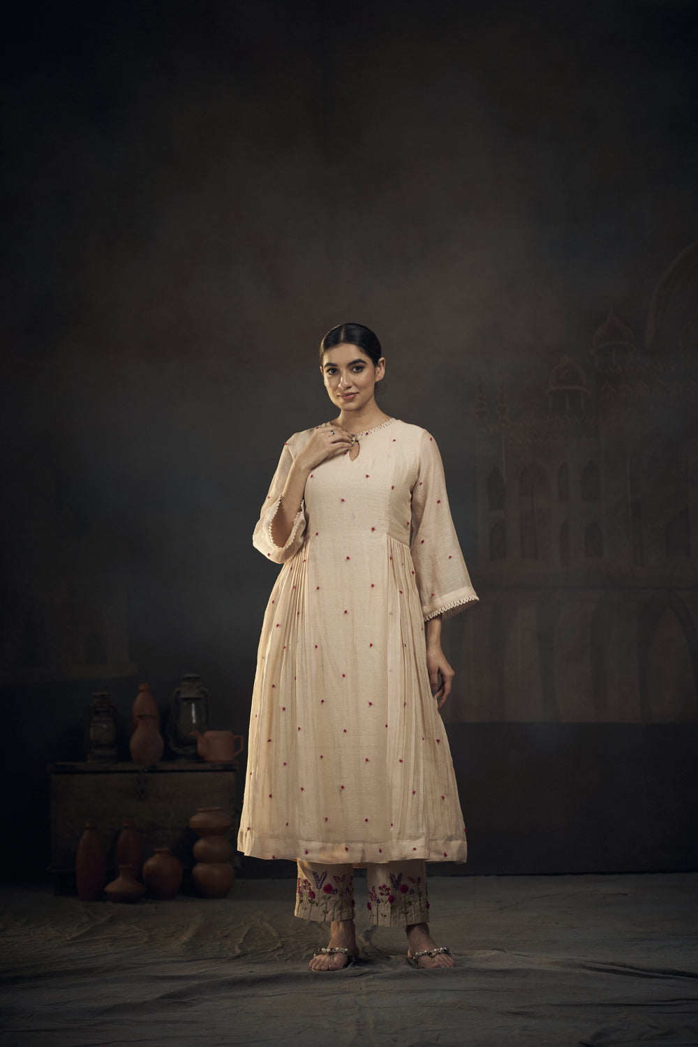 Chanderi Kurta Set