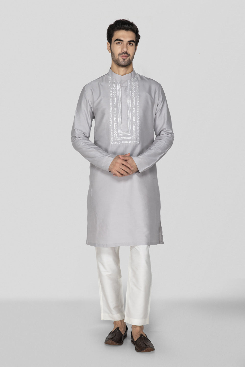 Grey Kurta Set