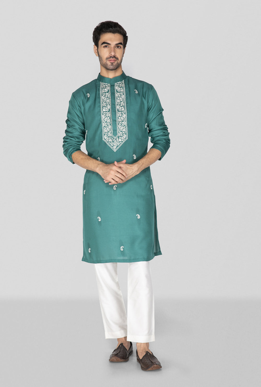 Teal Kurta Set