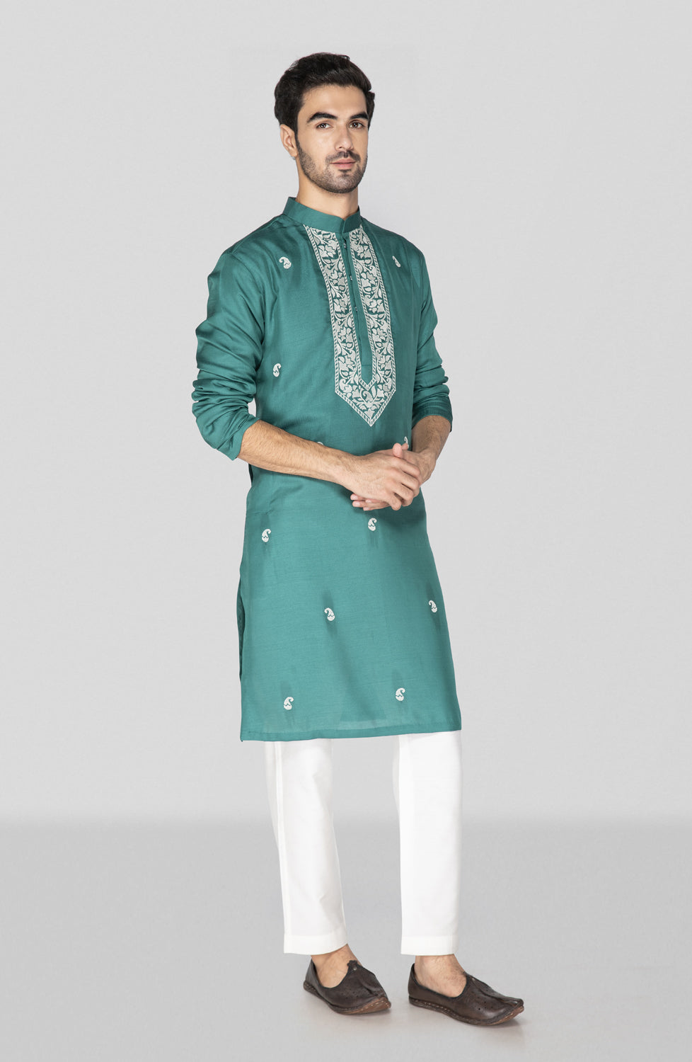 Teal Kurta Set