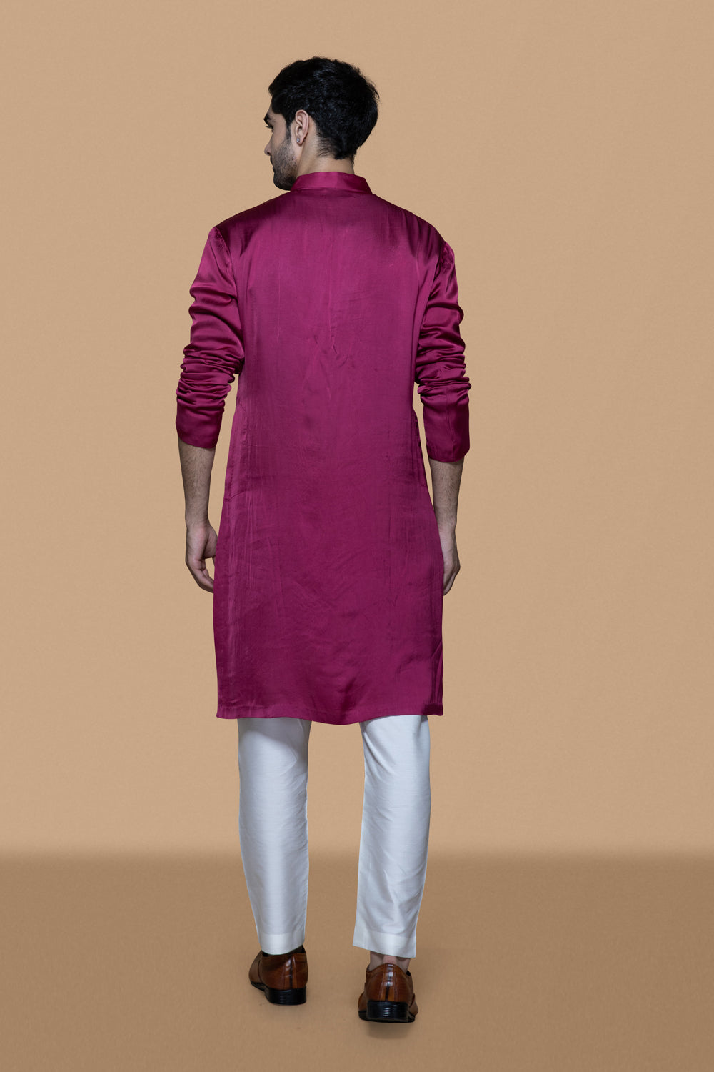 Magenta Lotus Kurta Set