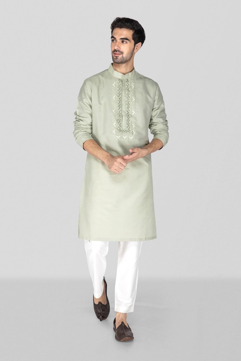 Olive Green Kurta Set