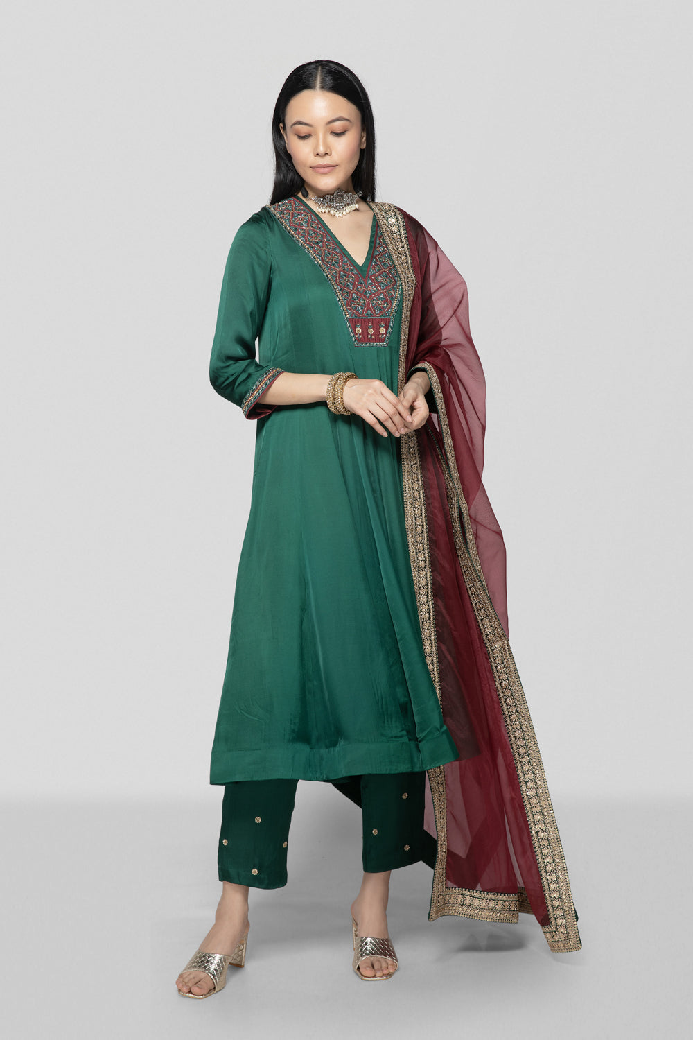 Emerald Green Kurta Set