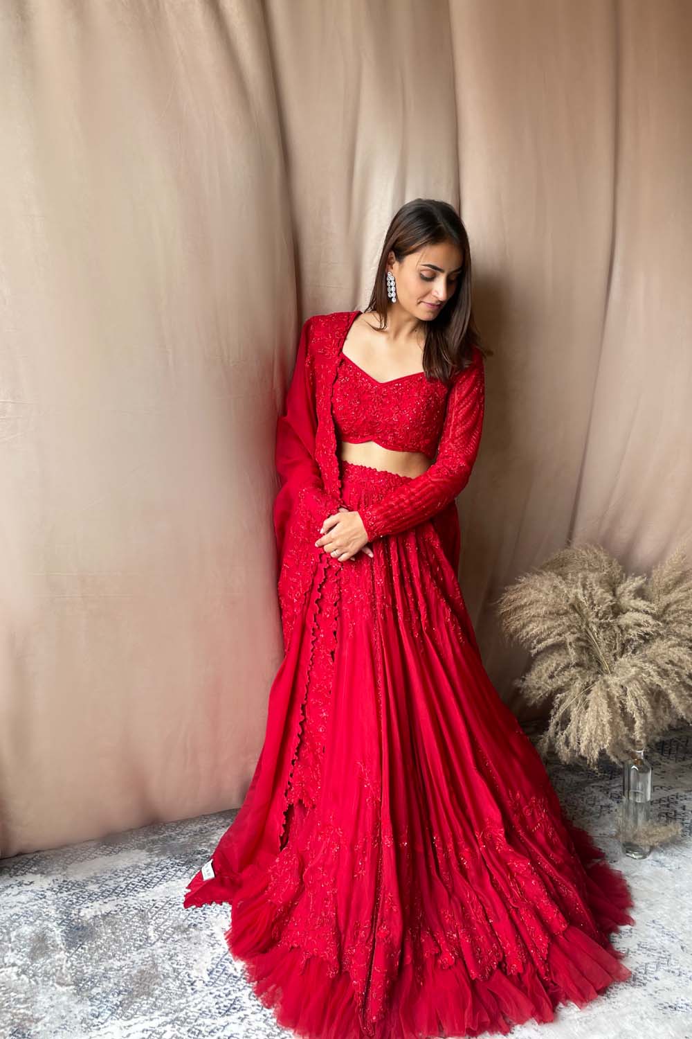 Buy Long Blouse Lengha Embroidered Designer Lehenga Choli for Women. Bridal  Wear Lehenga Choli-heavy Malay Silk Lehenga Choli Online in India - Etsy