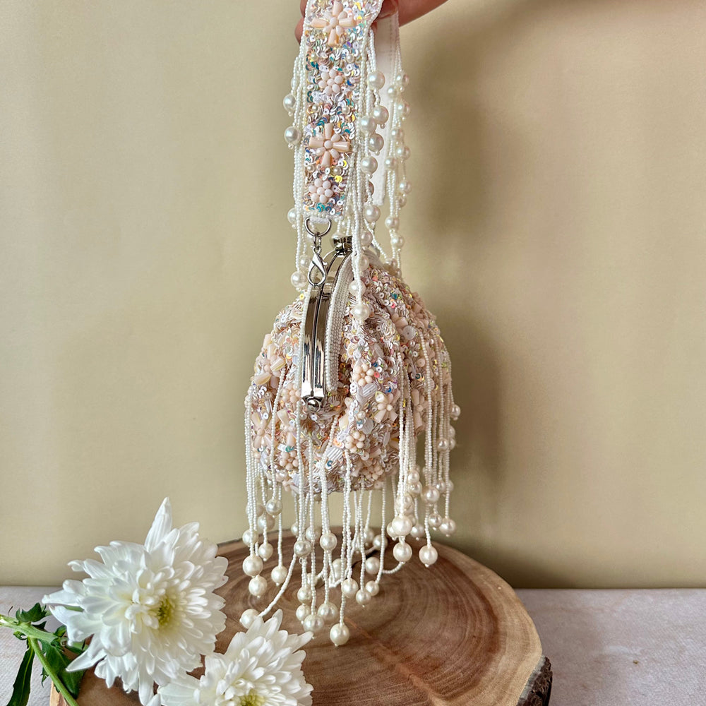 Ivory Sequin Enchantment Bag