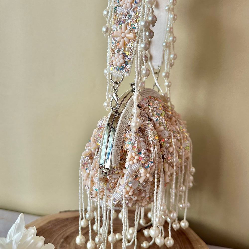 Ivory Sequin Enchantment Bag