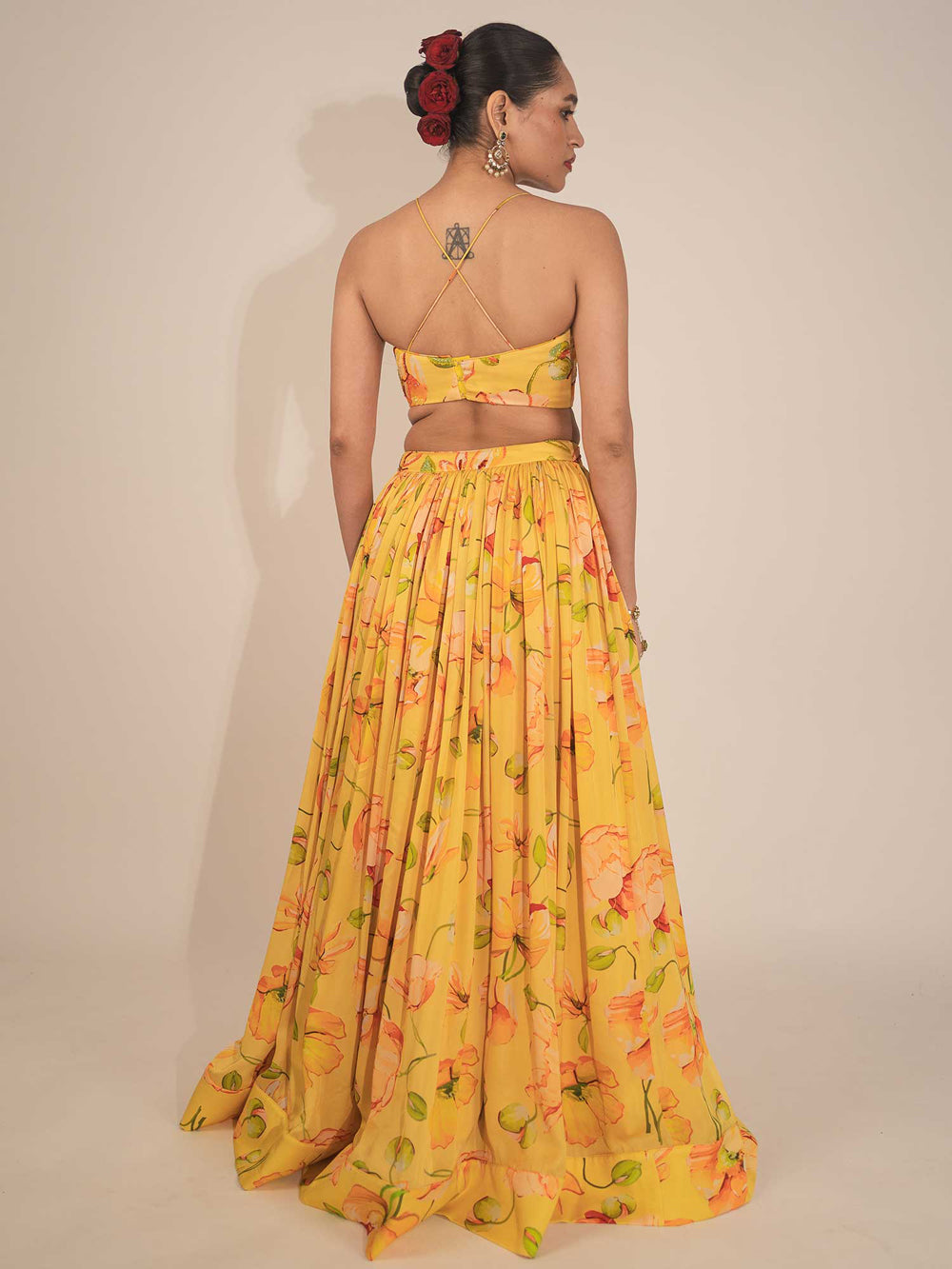 Yellow Peony Lehenga