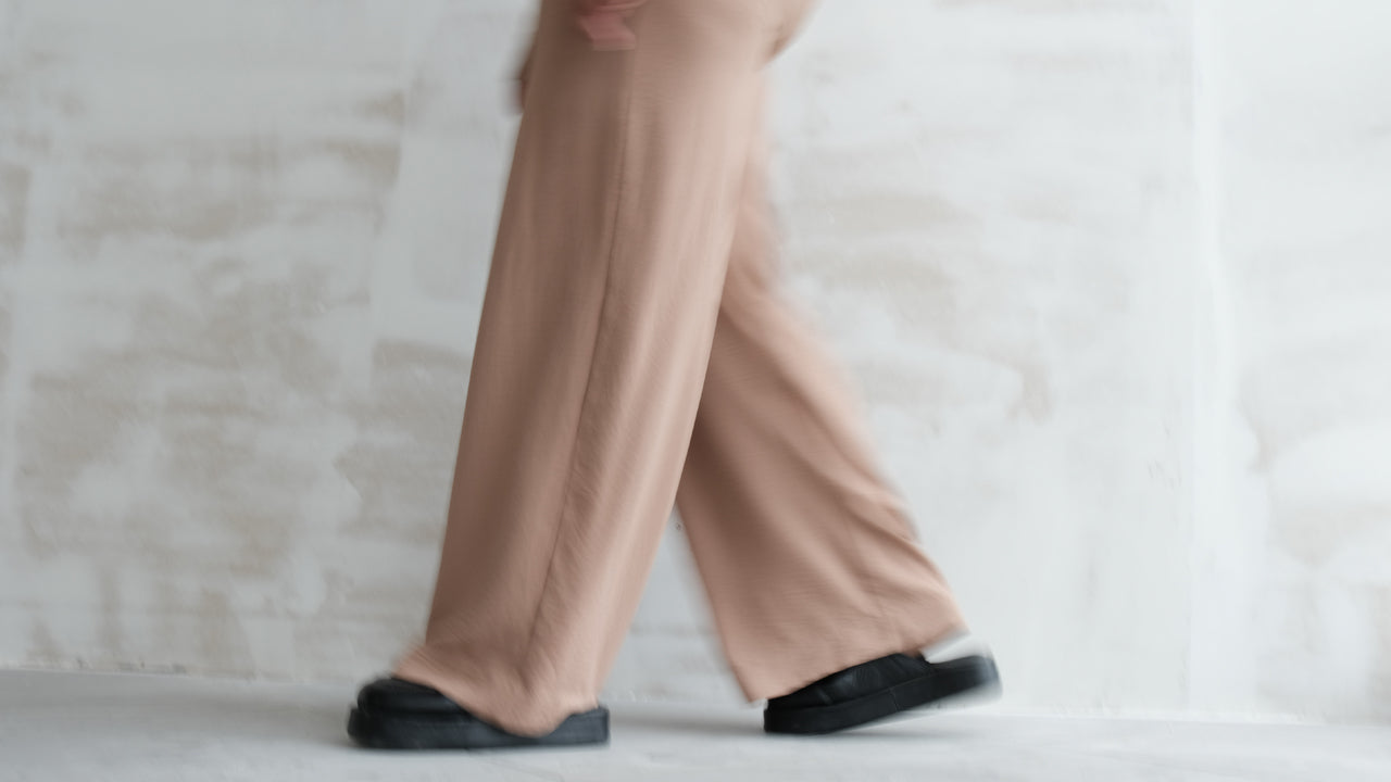 High Waisted Flared Trousers