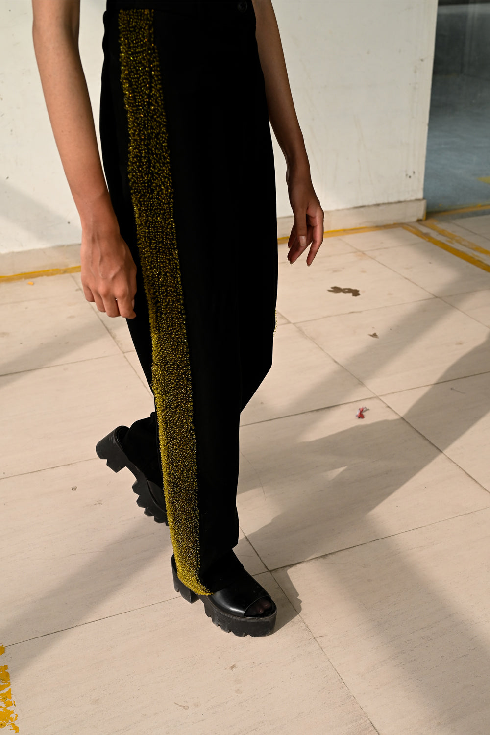 Side Textured Trouser