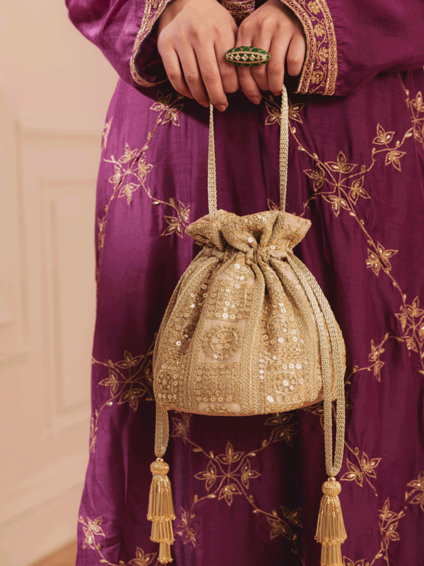 Bella Gold Potli Bag