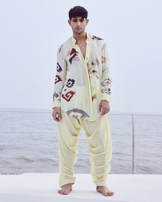 Patola Printed Kurta Shirt & Patiala