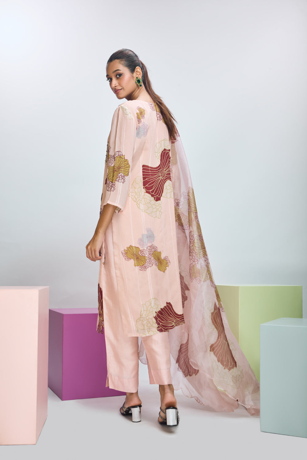 Floral Bloom Print Kurta Pant Set