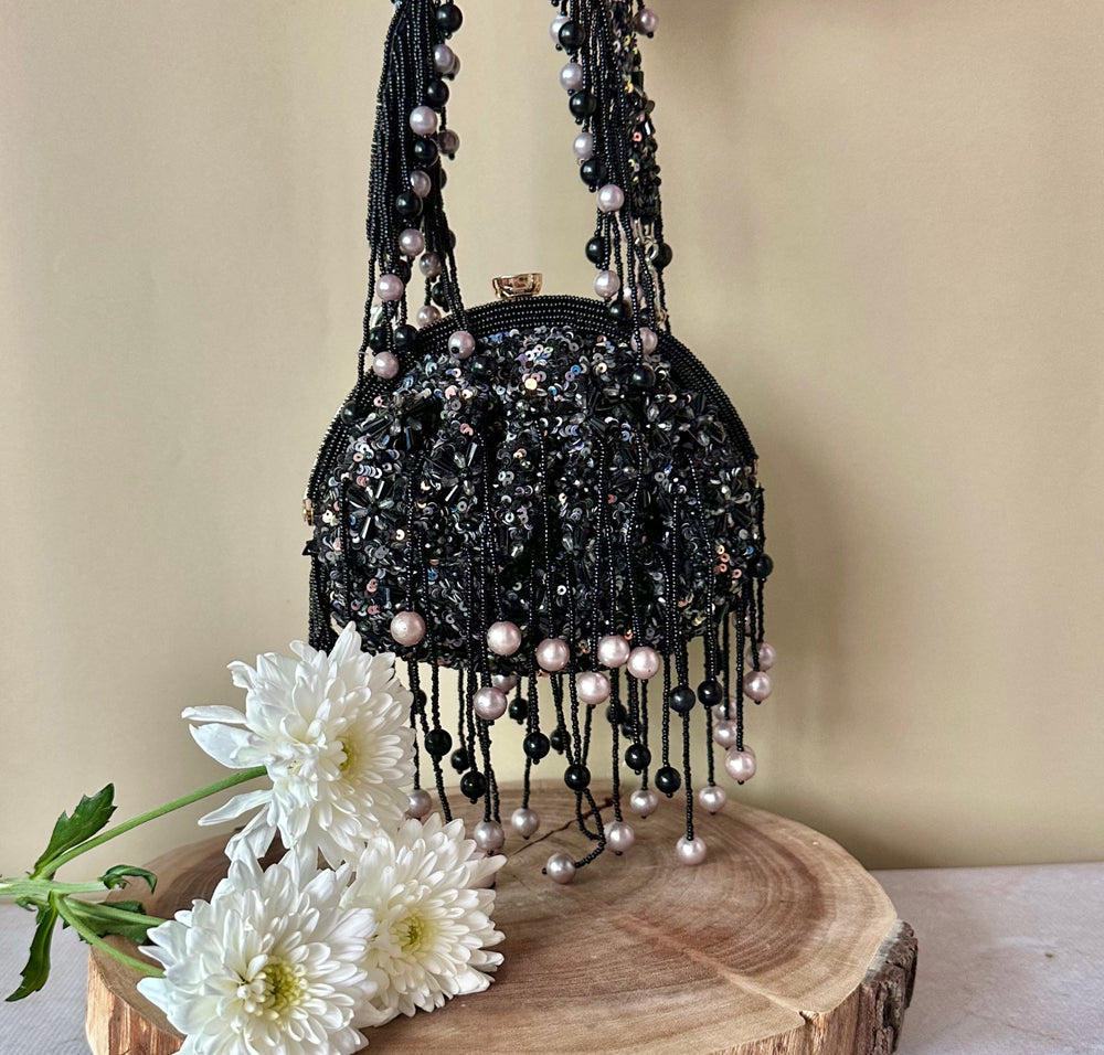 Noir Sequin Enchantment Bag