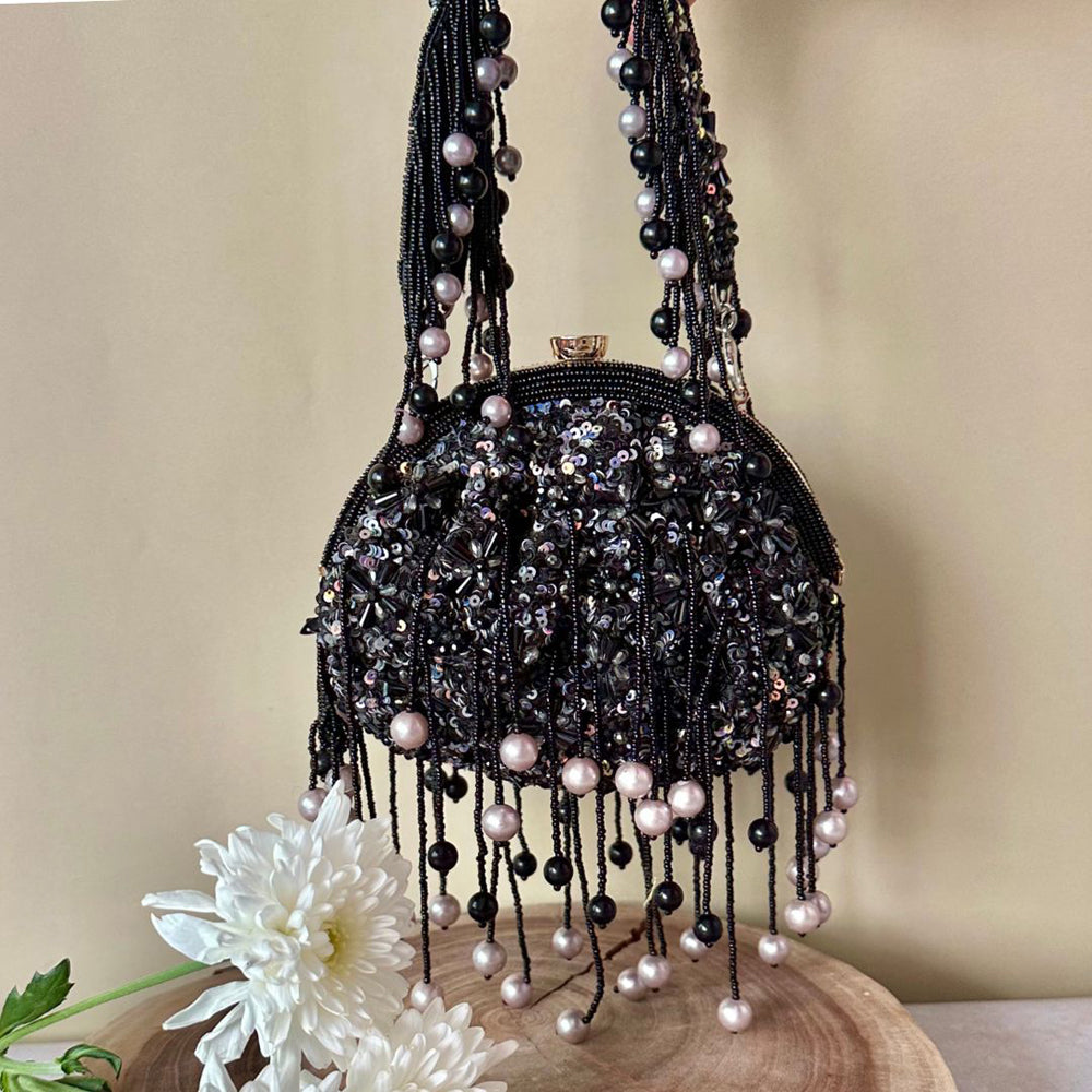 Noir Sequin Enchantment Bag