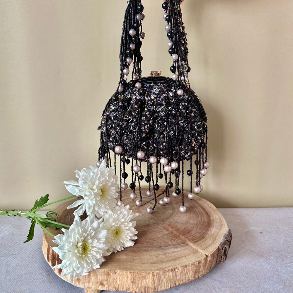 Noir Sequin Enchantment Bag