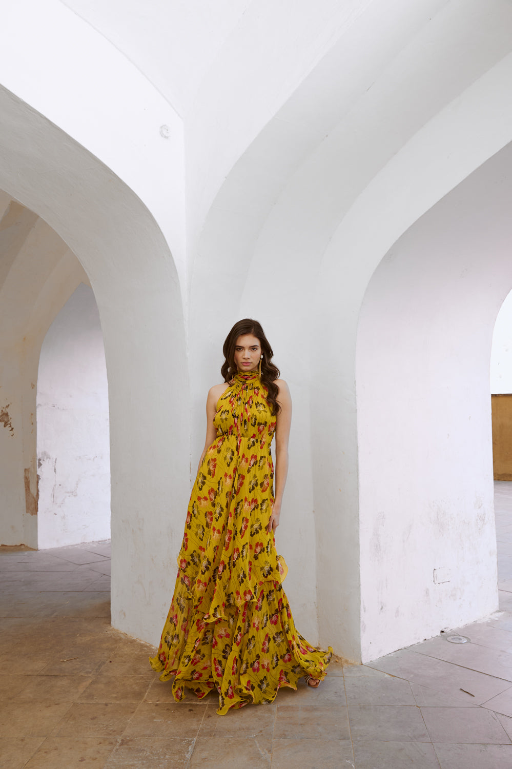 Printed Halter Maxi