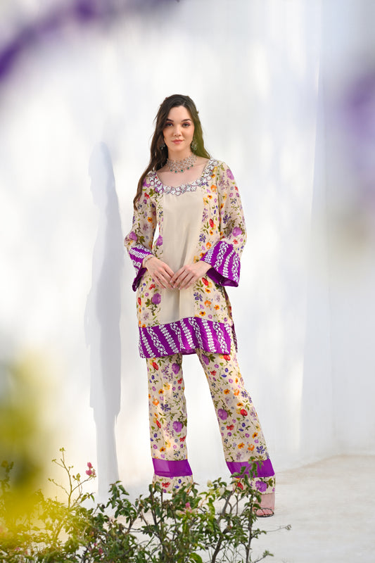 Floral Printed Kurta Set