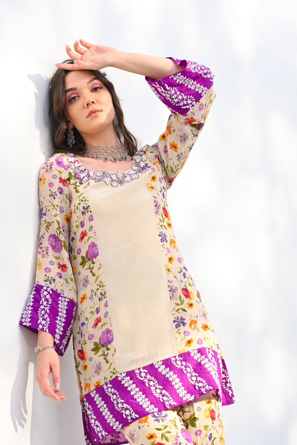 Floral Printed Kurta Set