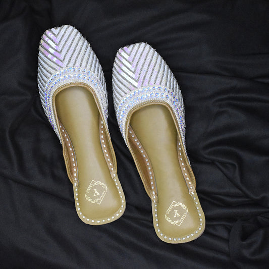 Paaik Sequin Embroidered Mules