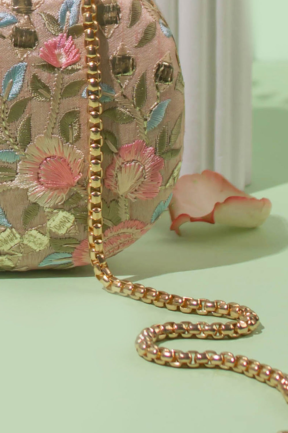 Peony Capsule Clutch