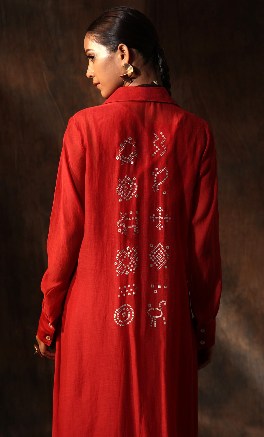 Chanderi Asymmetrical Dress