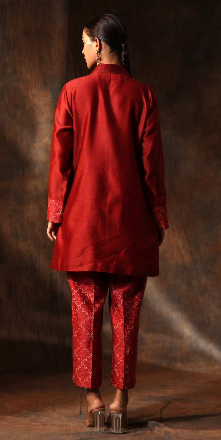 Chanderi Shirt & Pant Set