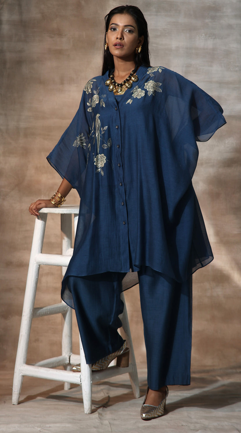 Hand Painted Kaftan & Palazzo Set