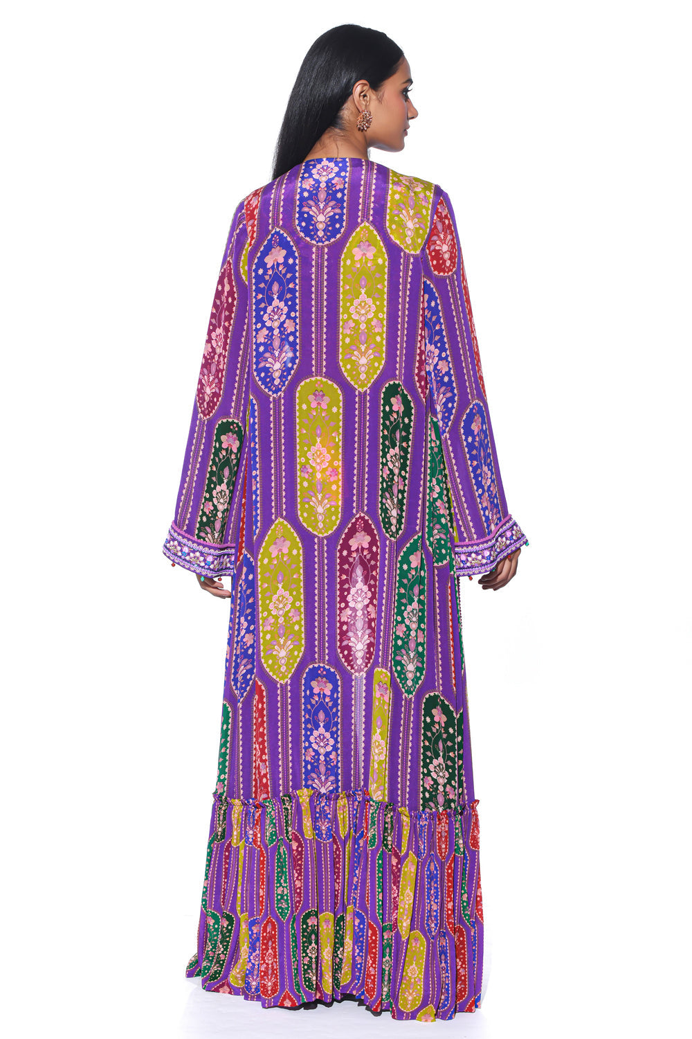 Violet Embroidered  Shrug , Sharara Set