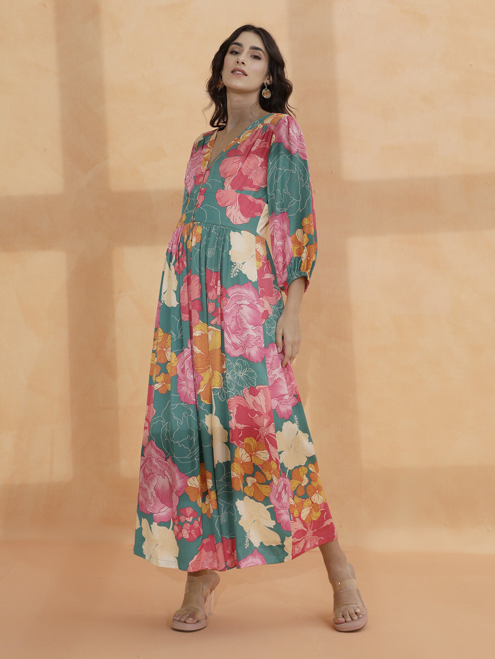 Odette Gardenia Maxi Dress
